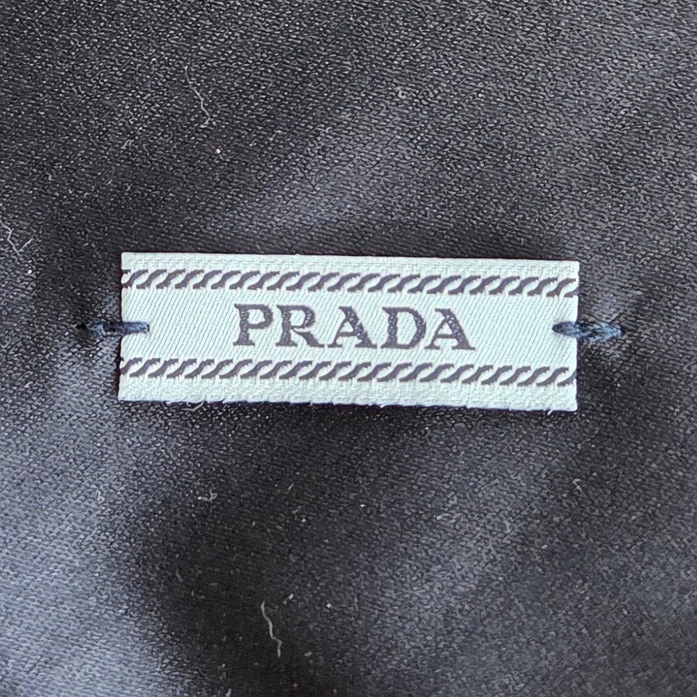 Prada Black Satin Drawstring‎ Dust Bag 9x14 Authentic Logo Accessory